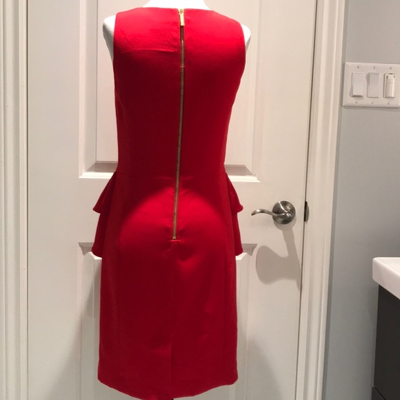 Michael Kors Red Peplum Dress ❤️ - Picture 7 of 11